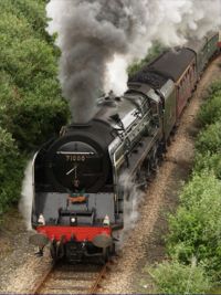 Nostalgic Train departing Fishguard