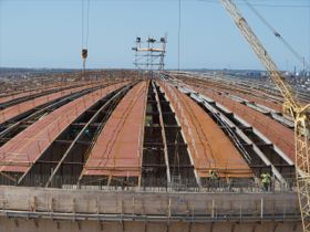 Heavy Construction - LNG Gas Tank outside