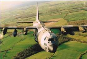RAF Hercules - Low level over Wiltshire