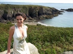 Wedding Bride on coast