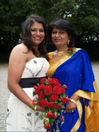 Two ladies at wedding